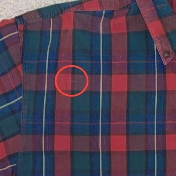 Vintage 90s American Eagle Outfitters Mens XL Plaid Flannel Shirt Red Green Blue - Picture 9 of 9